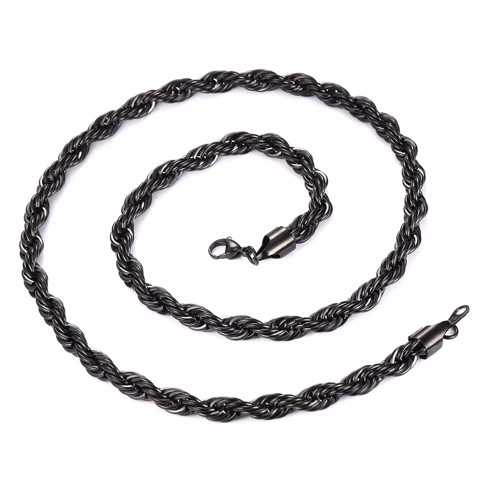 Thick Twisted Rope Braided Men's Chain