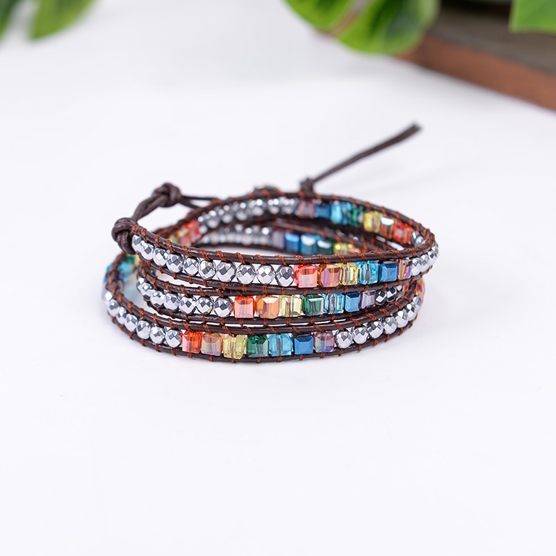 Women's Handmade Chakra Wrap Bracelet