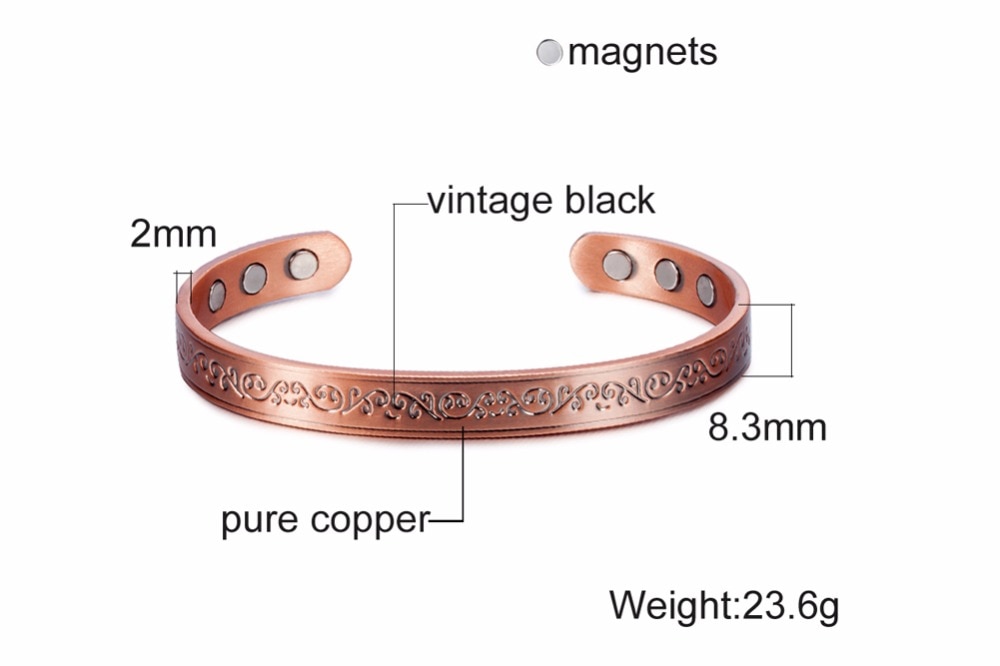 Women's Leaves Curles Magnetic Bracelet